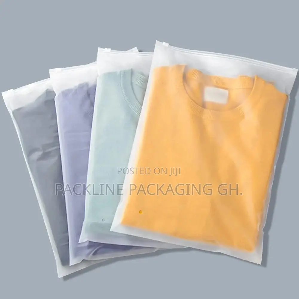 Frosted Ziplock Clothing Packaging Bags