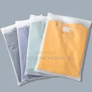 Frosted Ziplock Clothing Packaging Bags