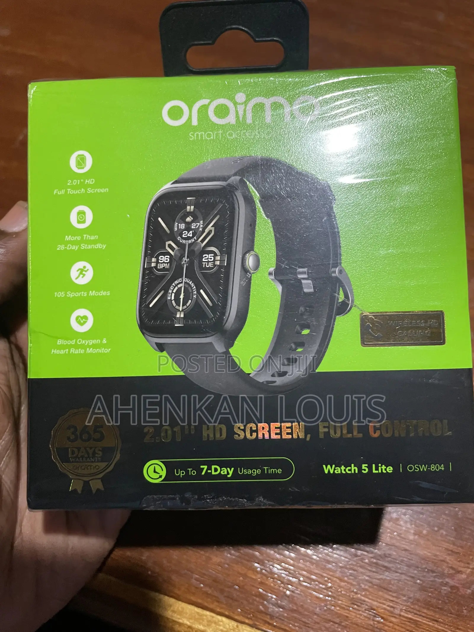 Oraimo Watch 5 Lite Multifunctional Fitness Smart Watch
