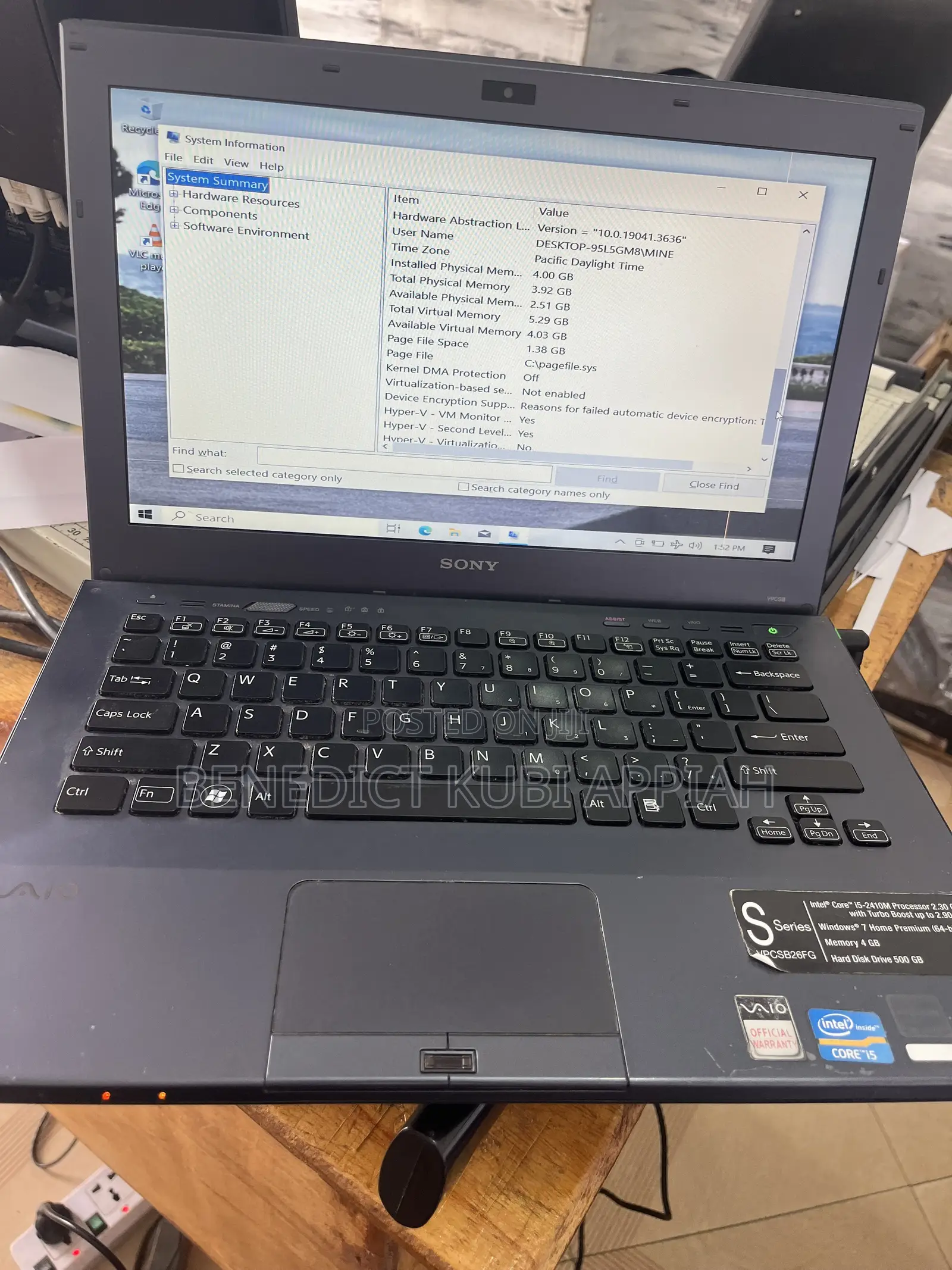 Laptop Sony VAIO SVP11213SNBI 4GB Intel Core i5 HDD 500GB
