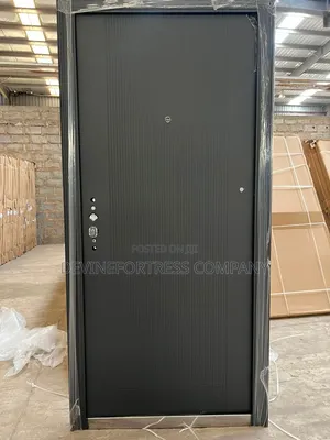 Quality Ced Rough Single Black Door Available in DFF Colorand Sizes