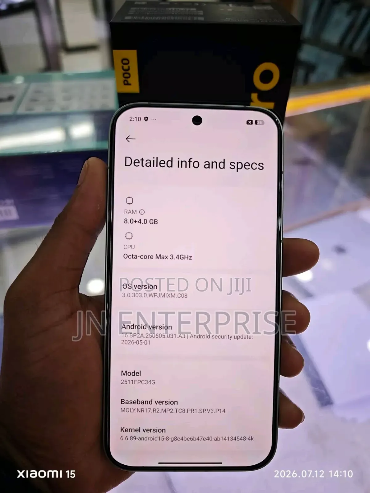 New Xiaomi Poco F8 Pro 256 GB White