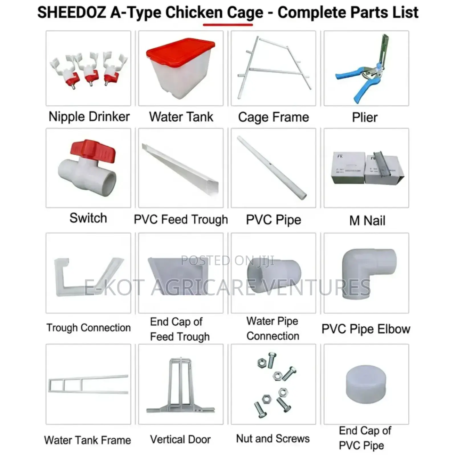 Chicken Cage a-Type 3-Tier