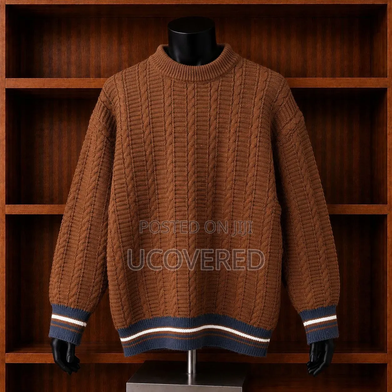 Colorblocked Knit Crewneck Pullovers