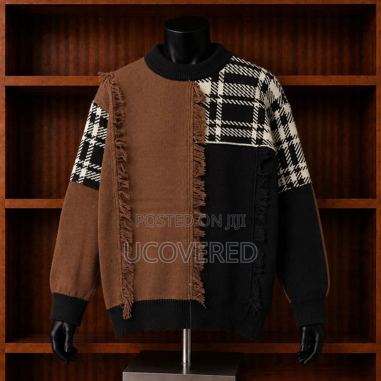 Colorblocked Knit Crewneck Pullovers