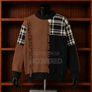 Colorblocked Knit Crewneck Pullovers
