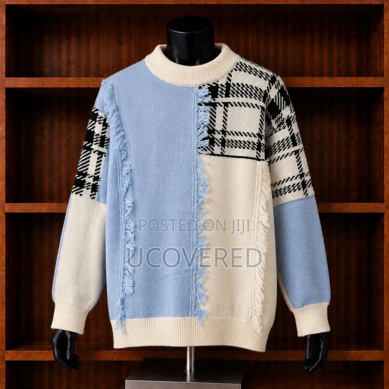 Colorblocked Knit Crewneck Pullovers