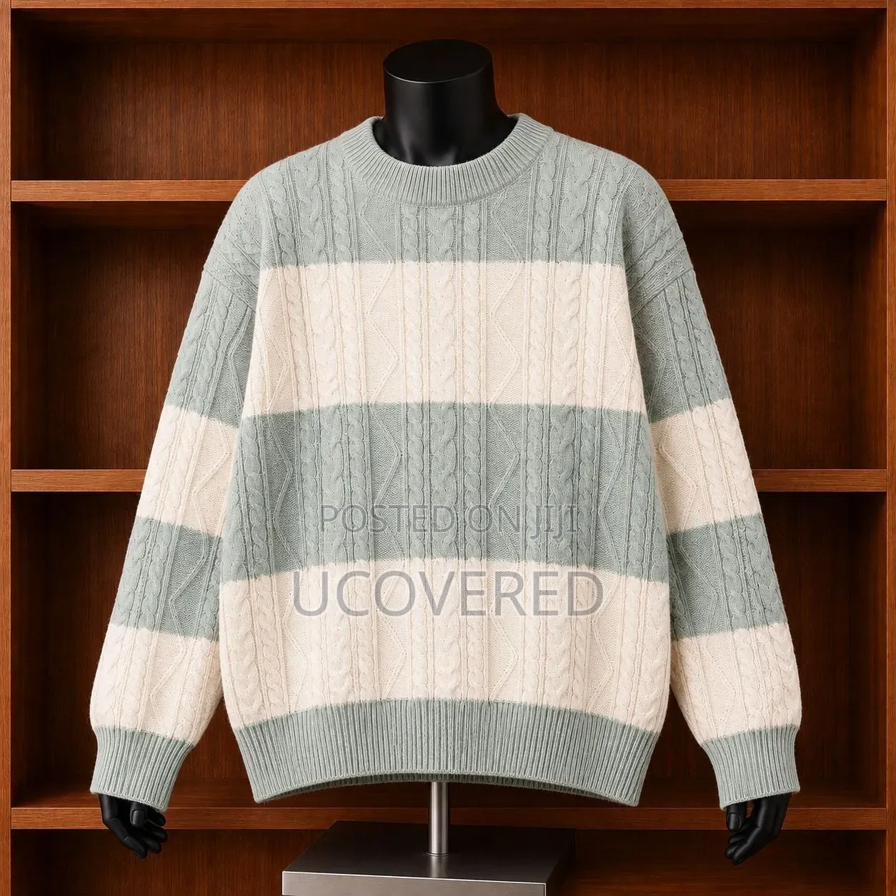 Colorblocked Knit Crewneck Pullovers
