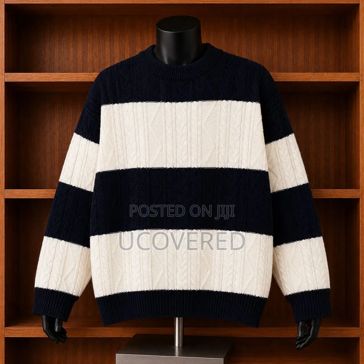 Colorblocked Knit Crewneck Pullovers