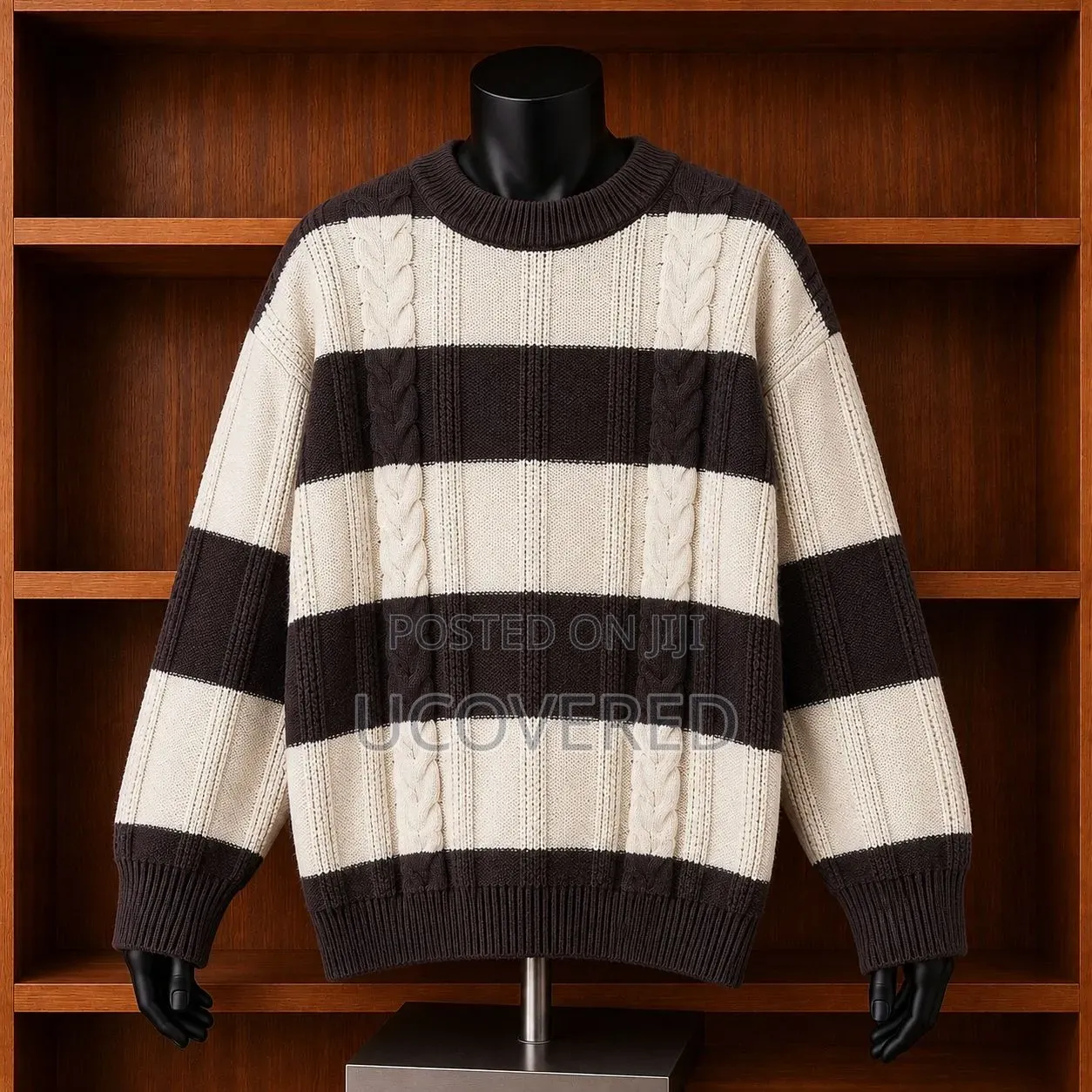 Colorblocked Knit Crewneck Pullovers
