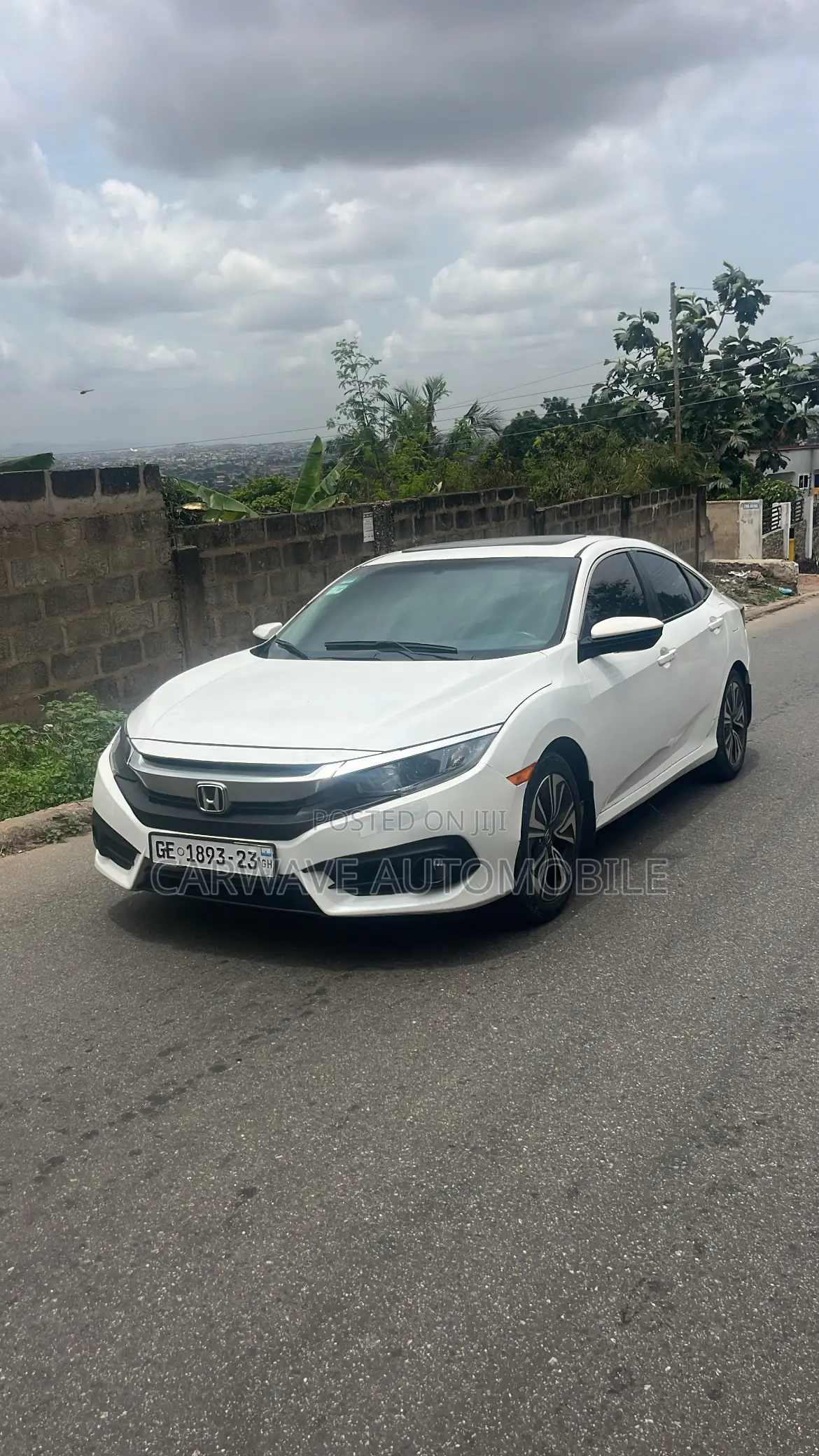 Honda Civic EX-L 4dr Sedan (1.5L 4cyl) 2017 White