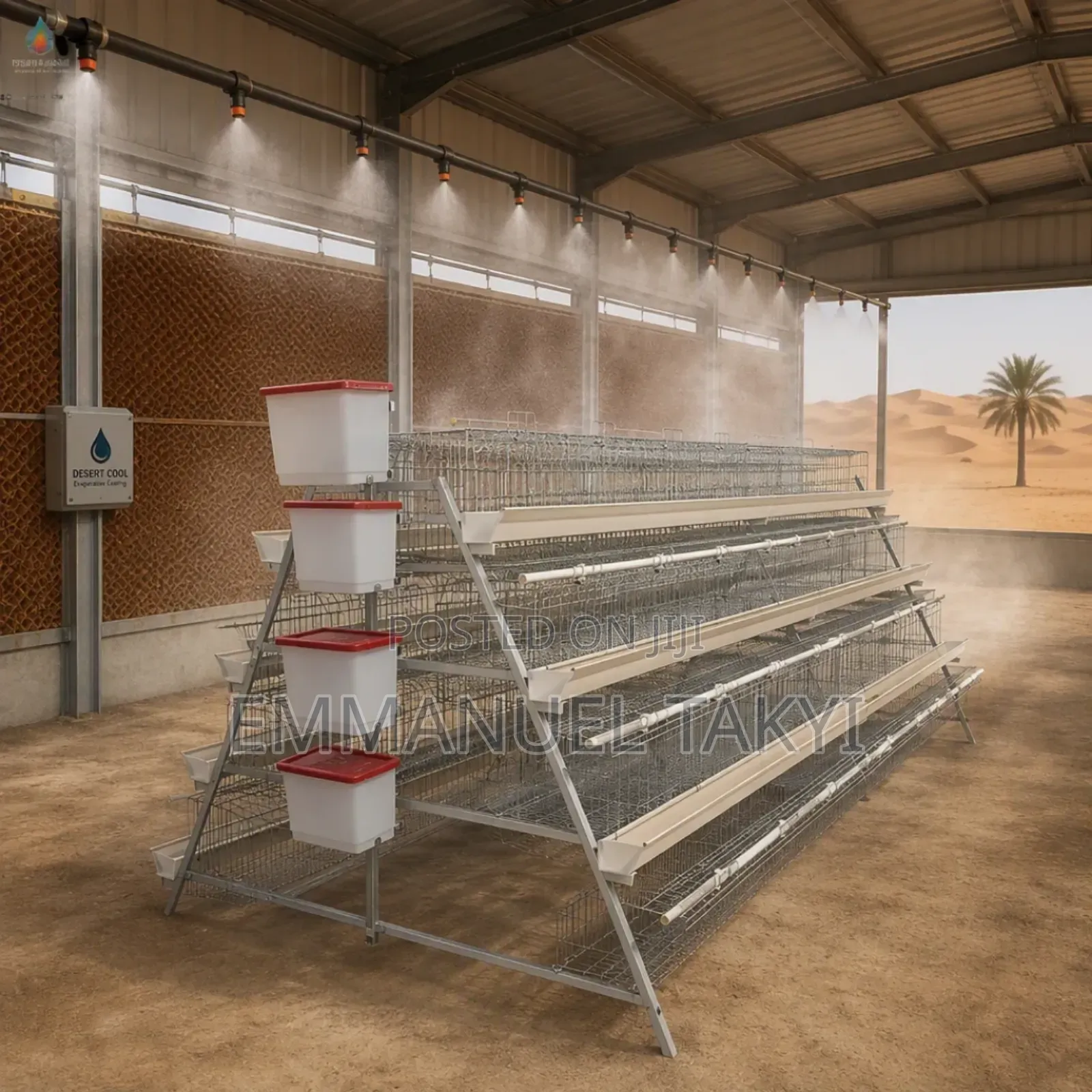 Chicken Cage a-Type 4-Tier
