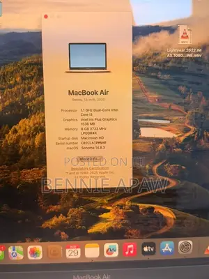 Laptop Apple MacBook Air 8GB Intel Core i3 SSD 512GB