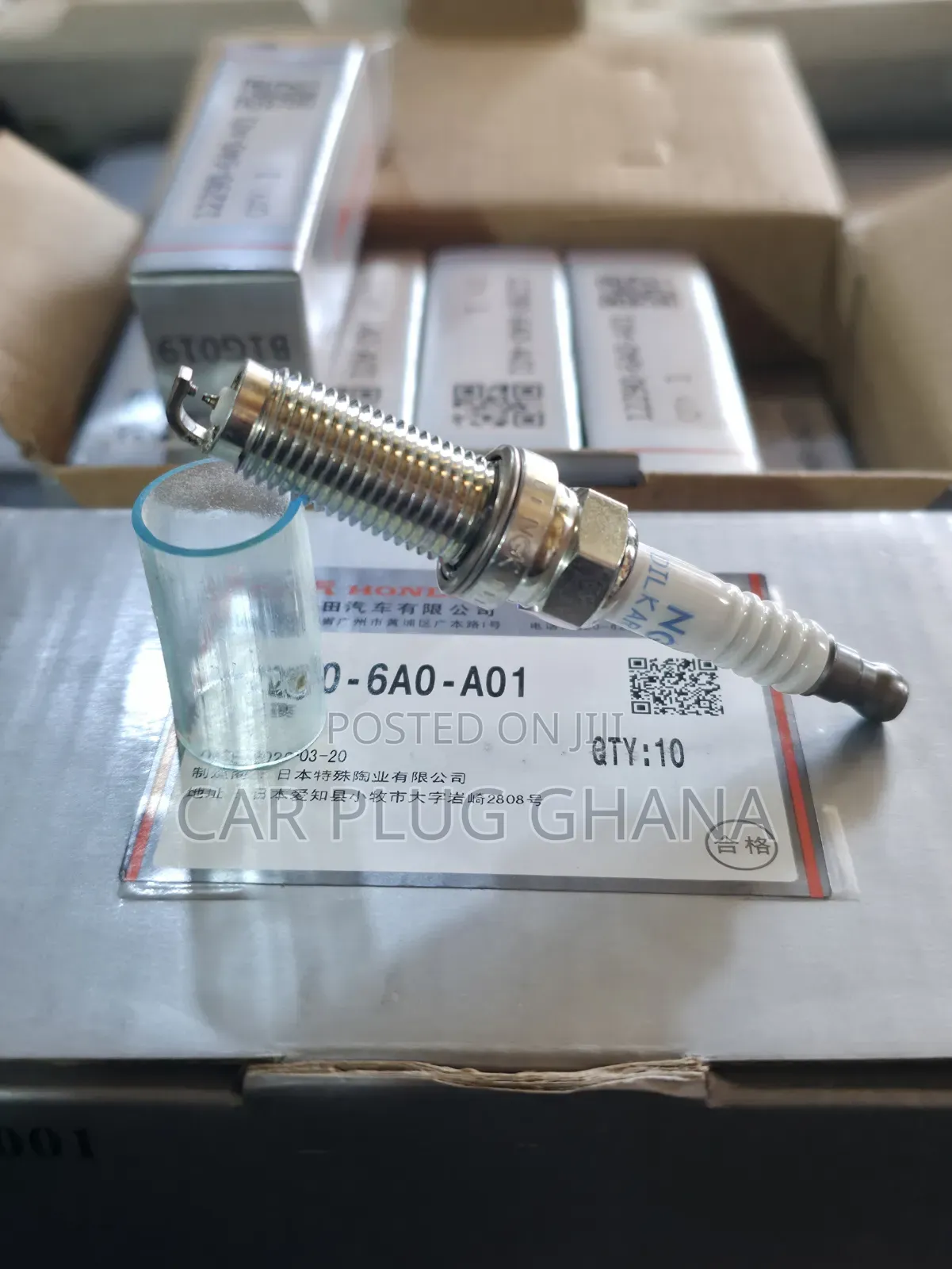 Original Honda NGK DILKAR8P8SY 12290-6a01-A01 DoubleIridium SparkPlugs