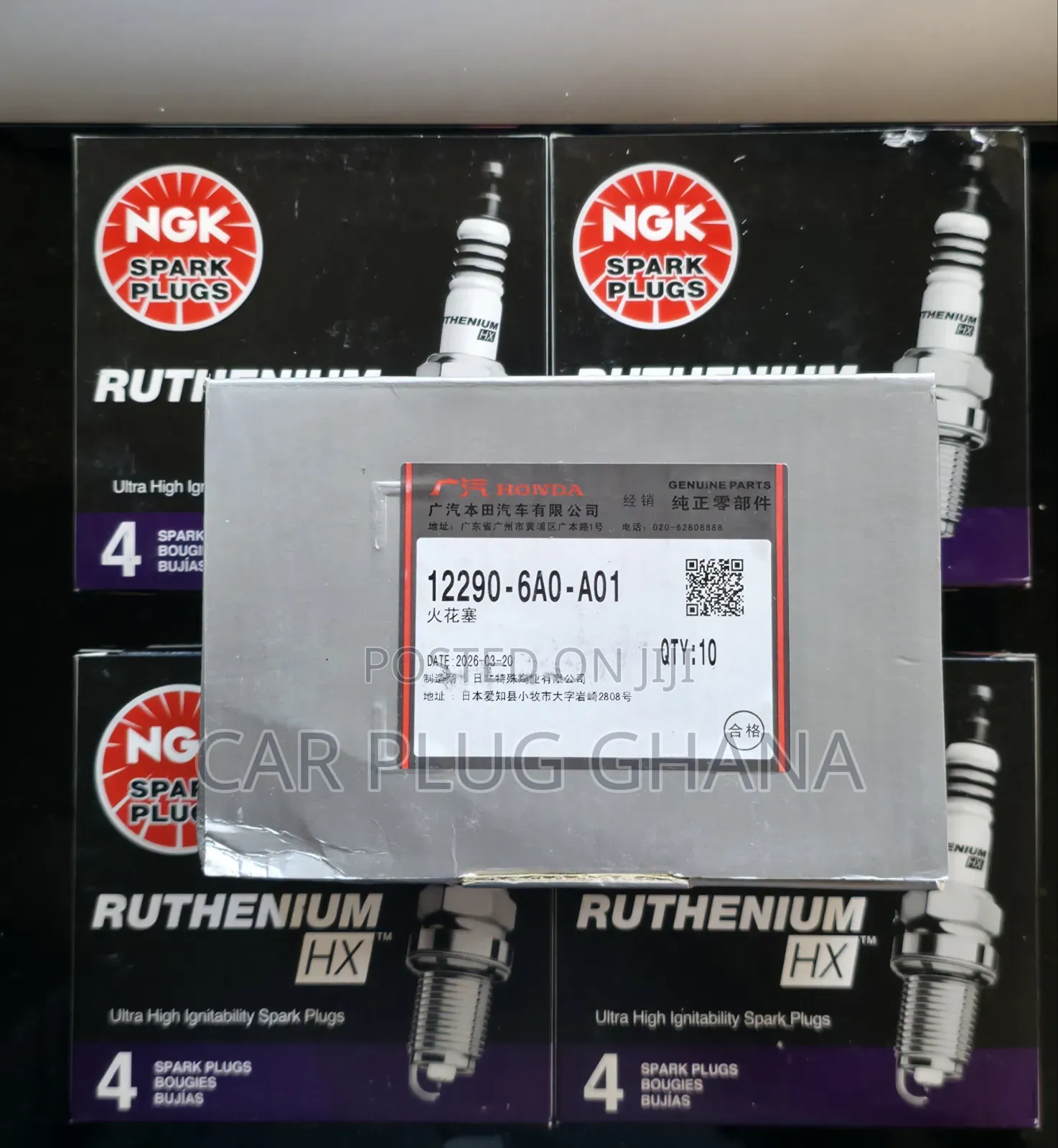 Original Honda NGK DILKAR8P8SY 12290-6a01-A01 DoubleIridium SparkPlugs