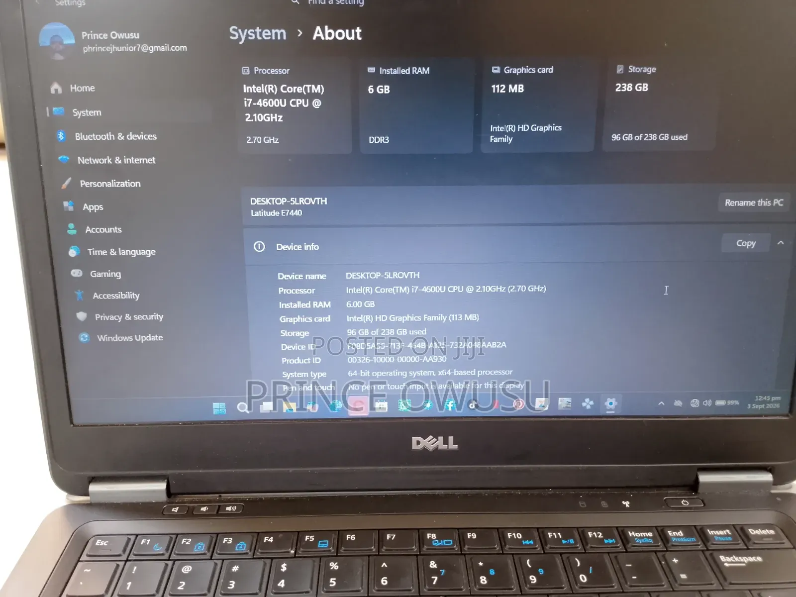 Laptop Dell Latitude 7400 8GB Intel Core i7 SSD 256GB