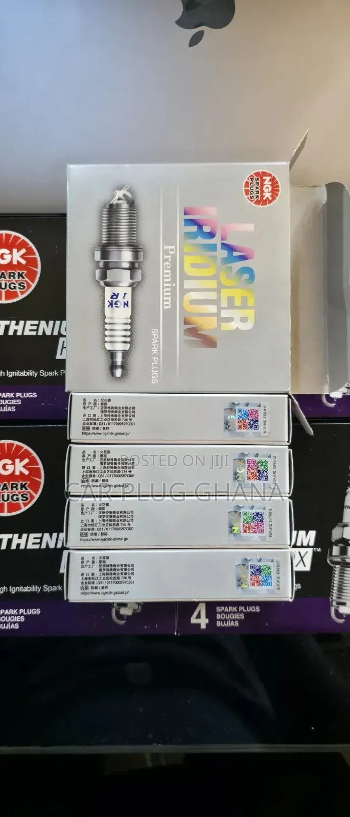Original NGK ILZKAR8P8SY Spark Plugs 14 Long