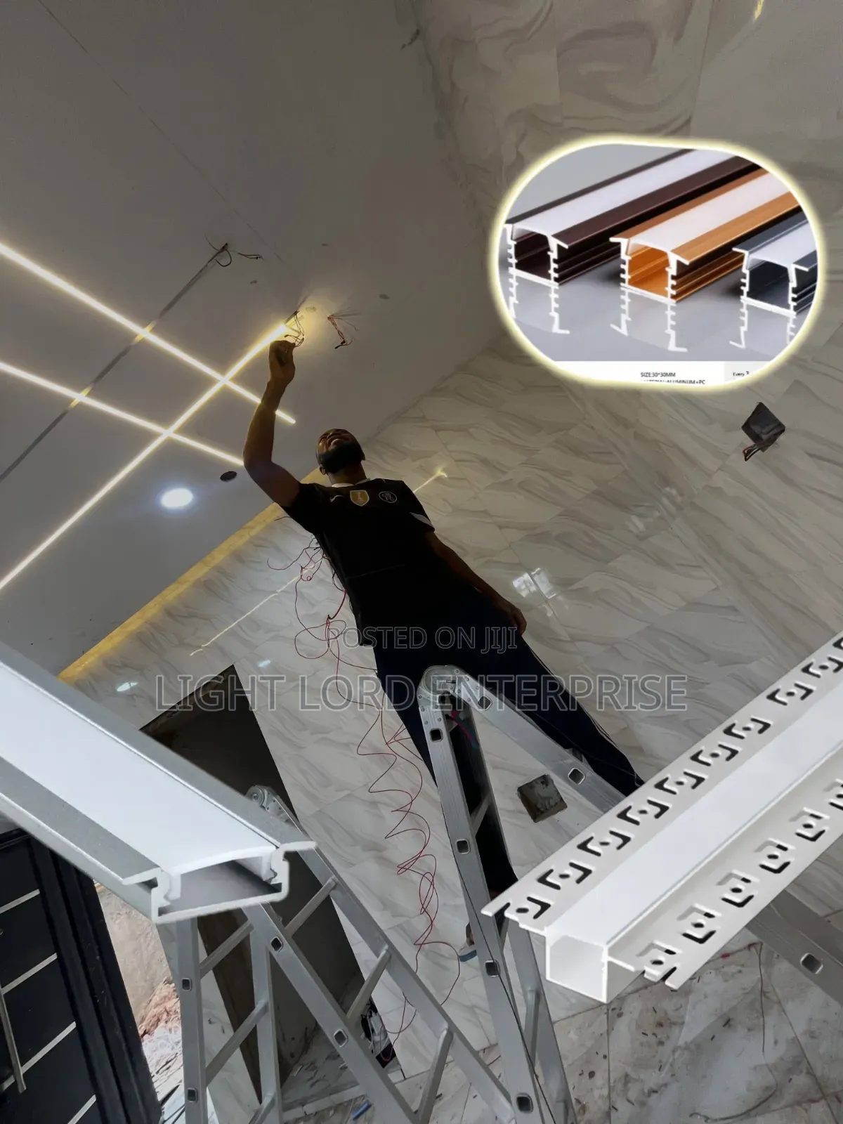 Dazzling Sparkling POP Aluminum Profiles Channel 3meters