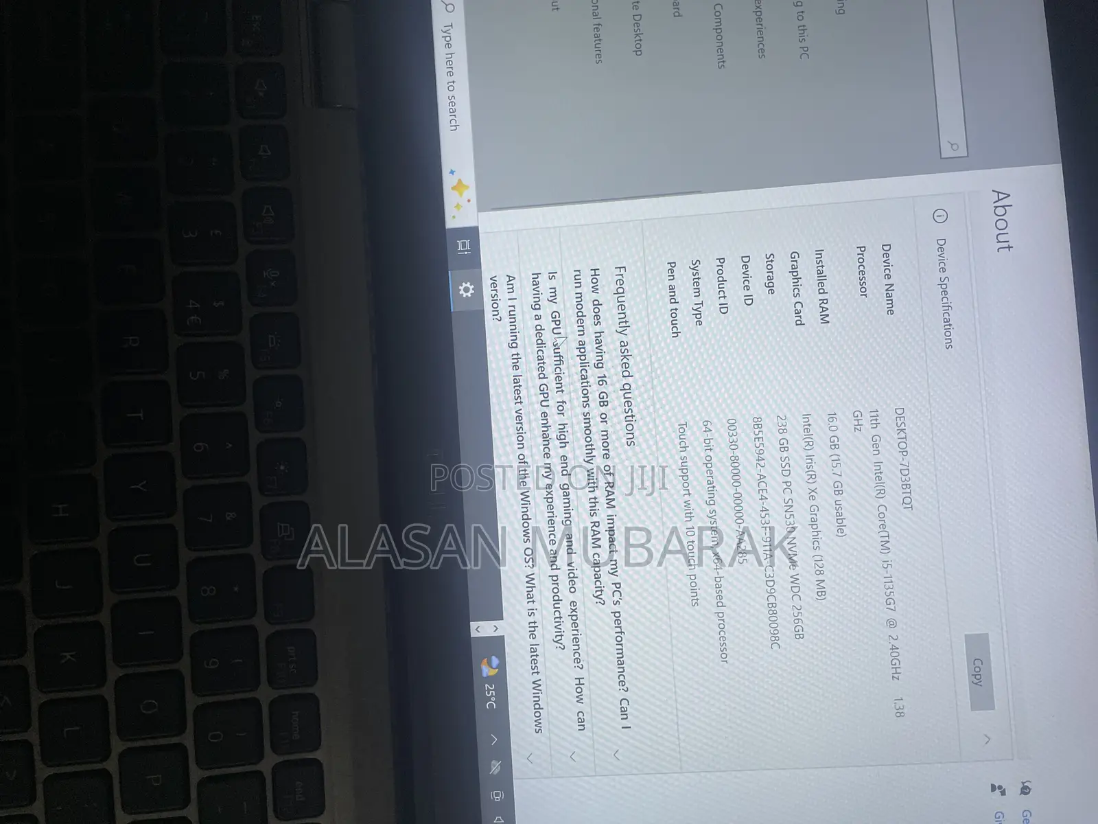 Laptop Dell Latitude 5320 16GB Intel Core i5 HDD+SSD 256GB