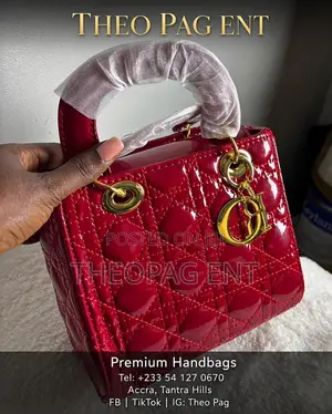 Premium White Dior Style Ladies Handbag – Quilted Gold Hardware