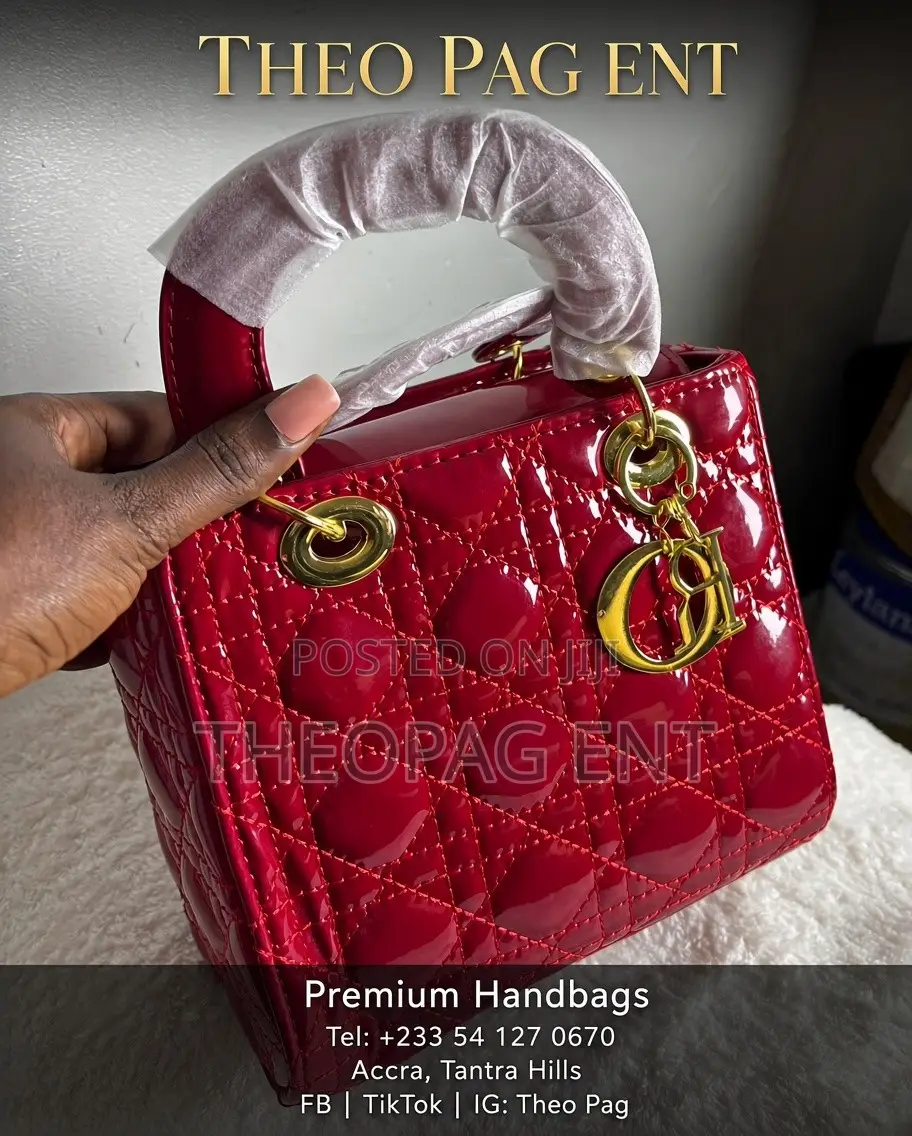 Premium White Dior Style Ladies Handbag – Quilted Gold Hardware