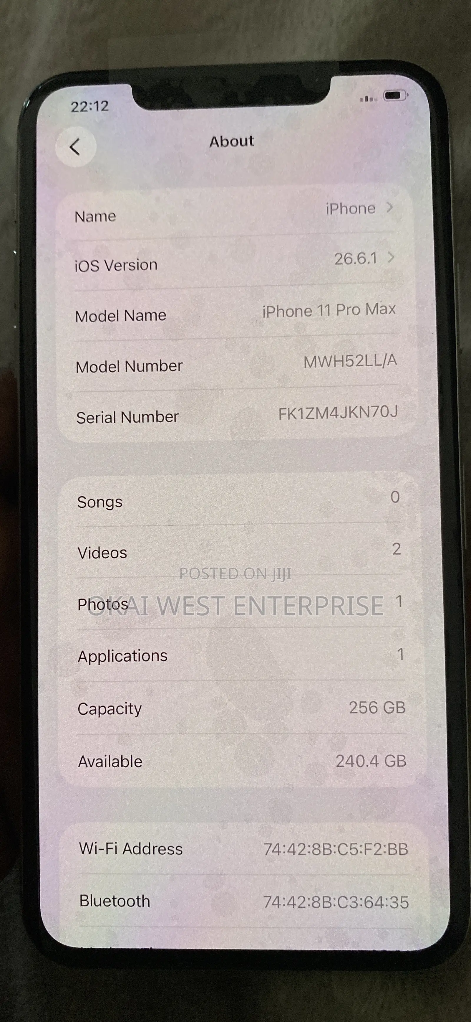 Apple iPhone 11 Pro Max 256 GB Gray