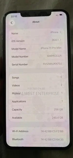 Apple iPhone 11 Pro Max 256 GB Gray