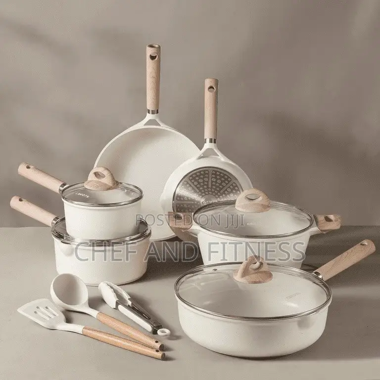 Carote 13-Piece Ceramic Nonstick Cookware Set for All Stoves