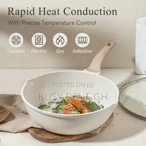 Carote 13-Piece Ceramic Nonstick Cookware Set for All Stoves