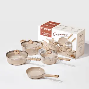 Carote 13-Piece Ceramic Nonstick Cookware Set for All Stoves