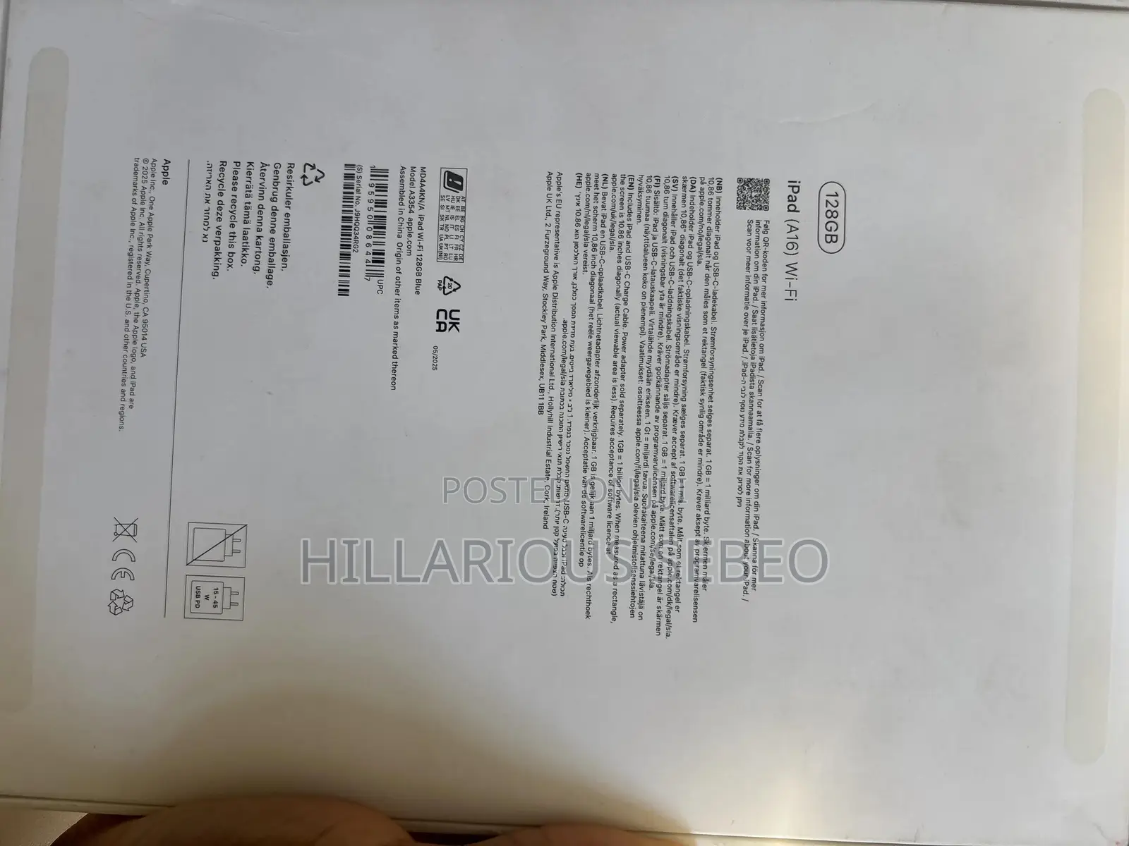 Apple iPad (2025) 128 GB Blue