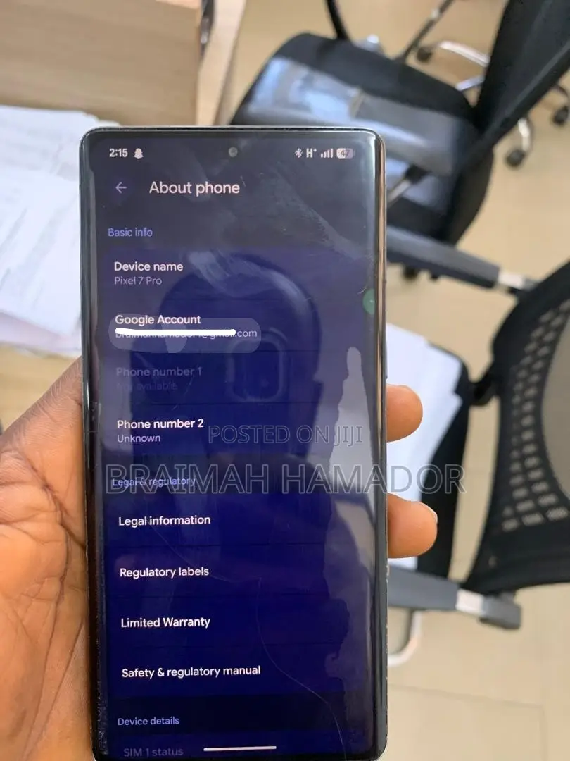 Google Pixel 7 Pro 512 GB Black