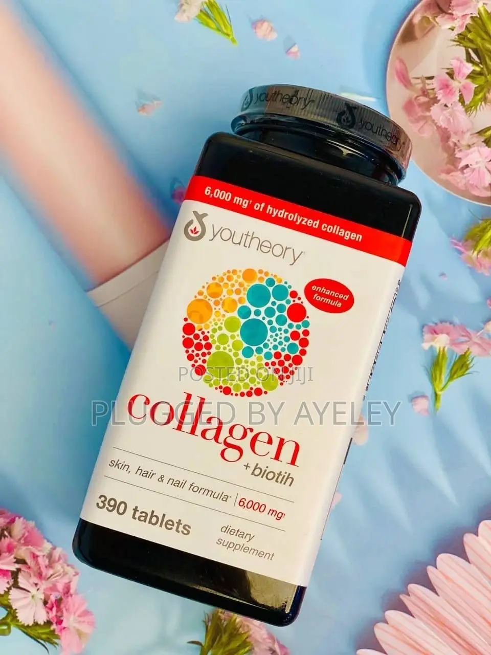 Youtheory Collagen&biotin 390 Tablets