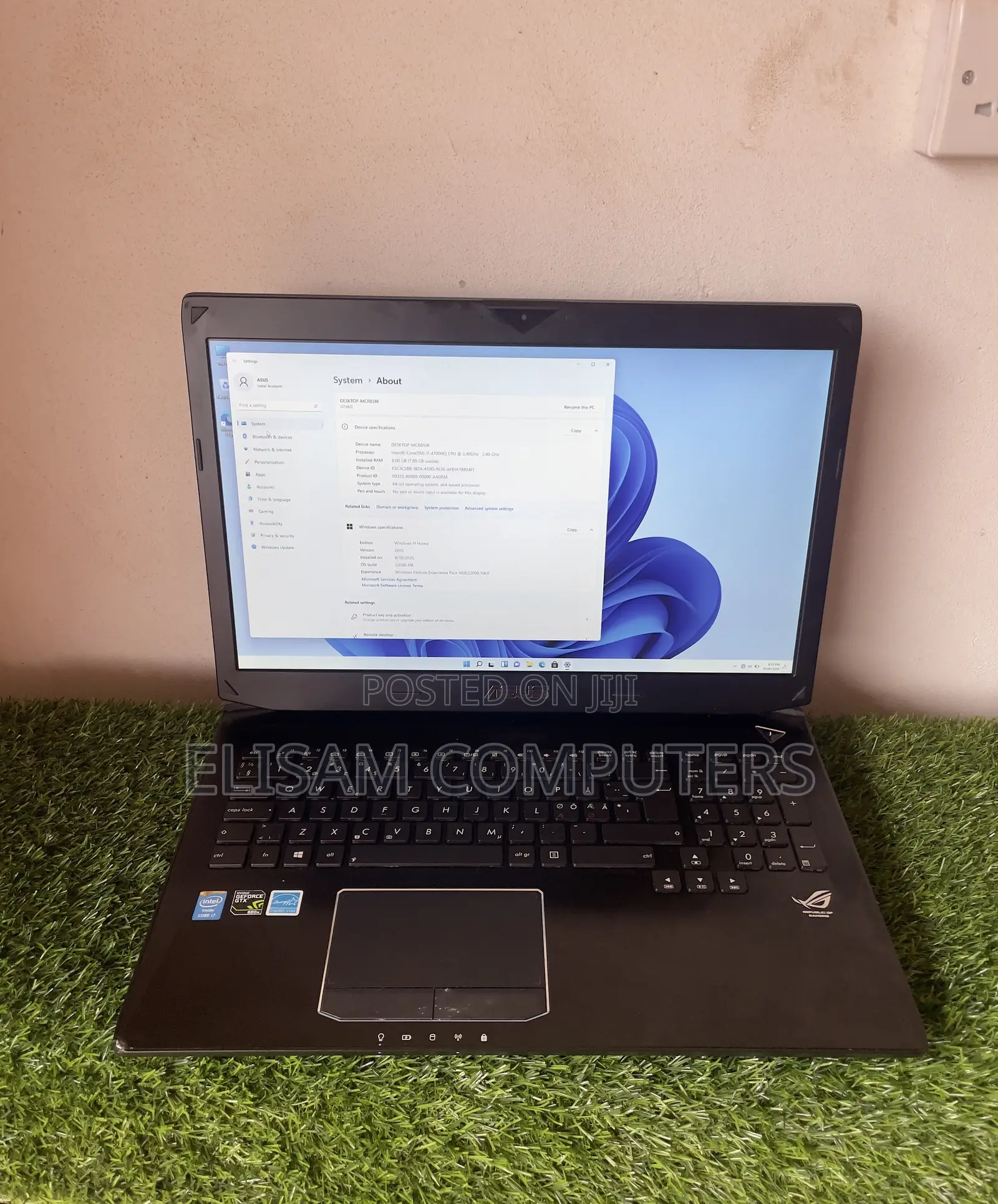 Laptop Asus G751JM 8GB Intel Core i7 HDD 1T