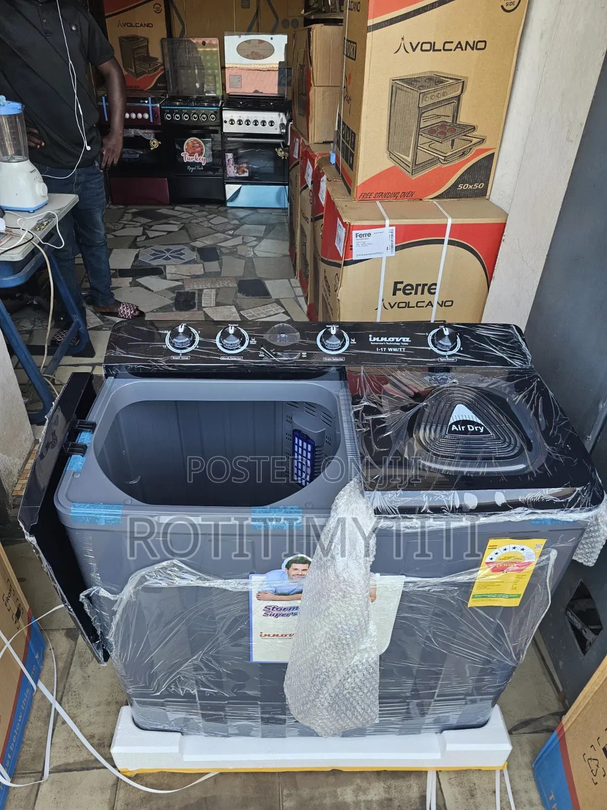 Washer 15 Kg Black Colour