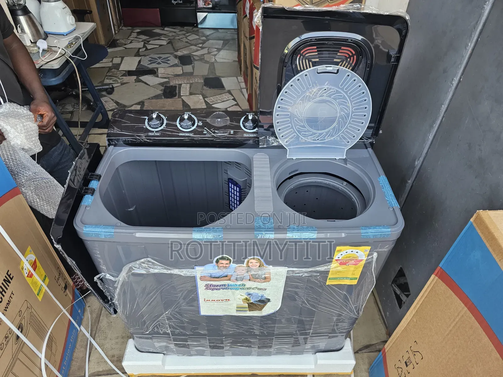Washer 15 Kg Black Colour