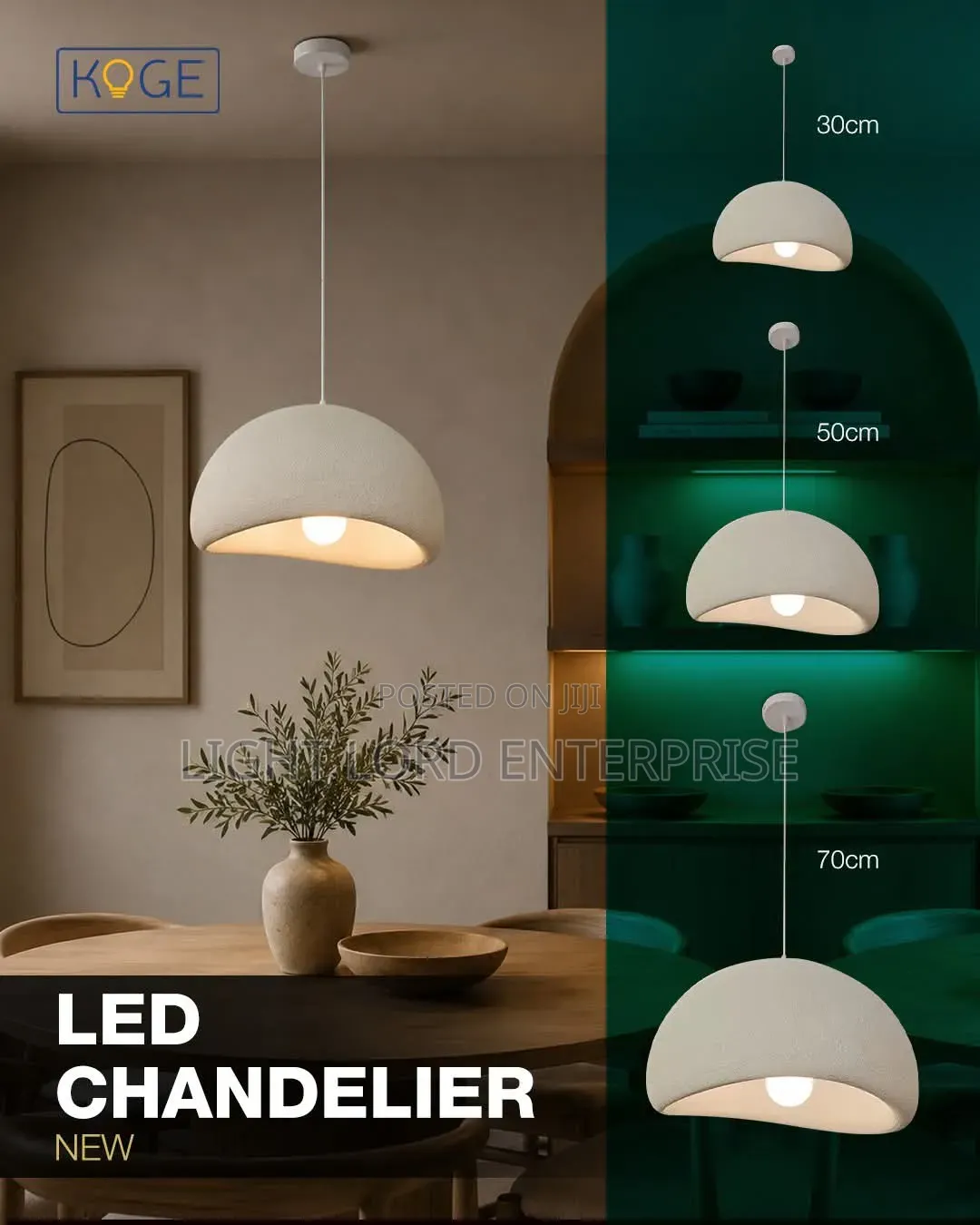 Bite Dash Single Pendant Light Size 300mm