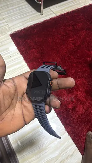 Apple Watch Ultra 2 Titanium Case With Black Milanese Loop