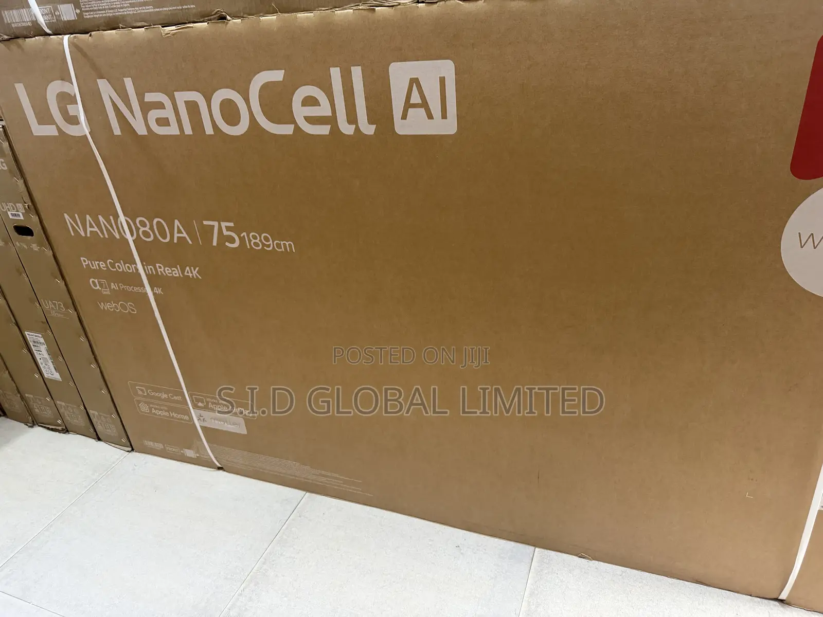 75inch LG Nanocell Ai 75nano80a3b 4k Smart TV Hdr10 Webos25
