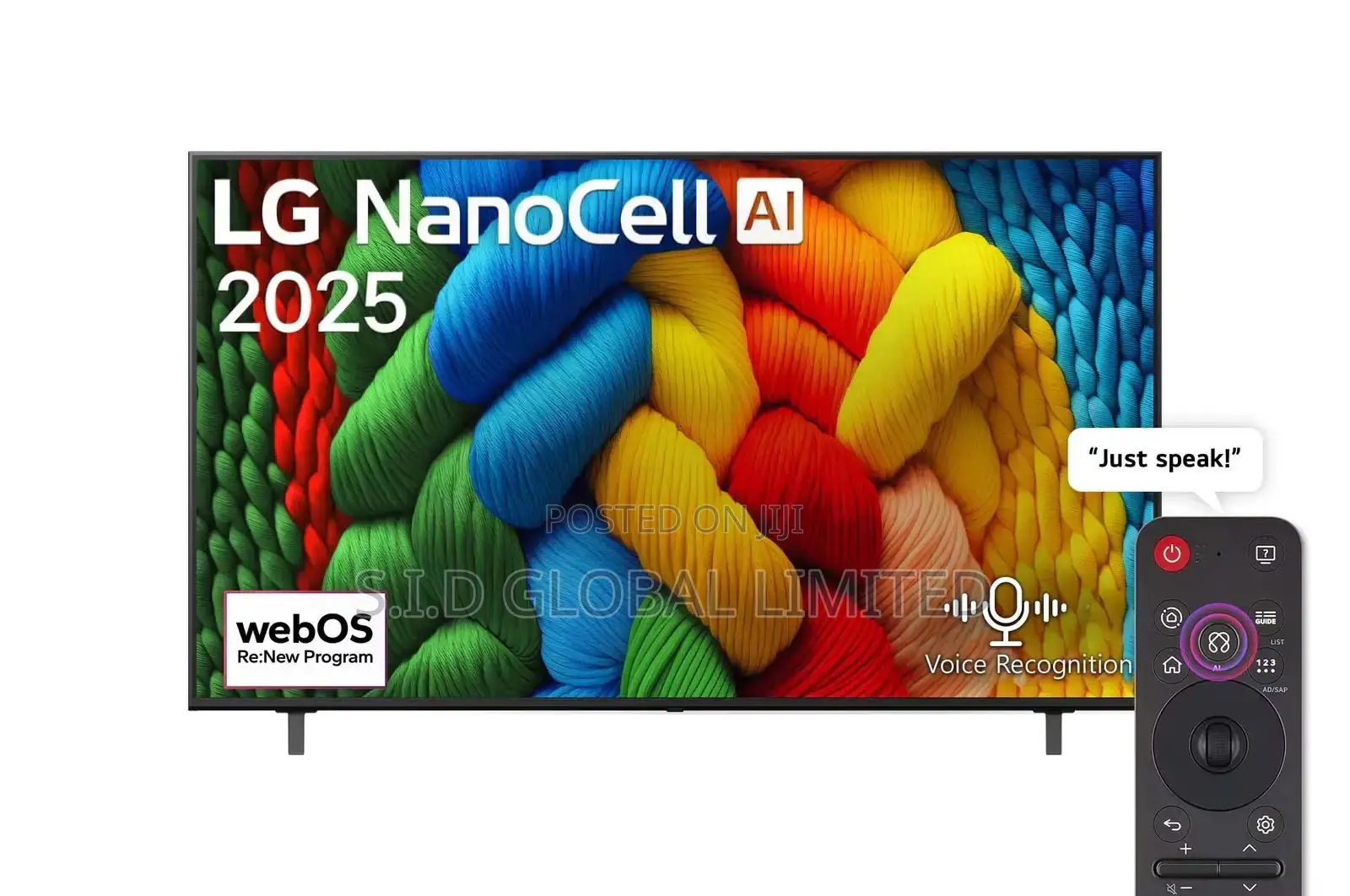 75inch LG Nanocell Ai 75nano80a3b 4k Smart TV Hdr10 Webos25