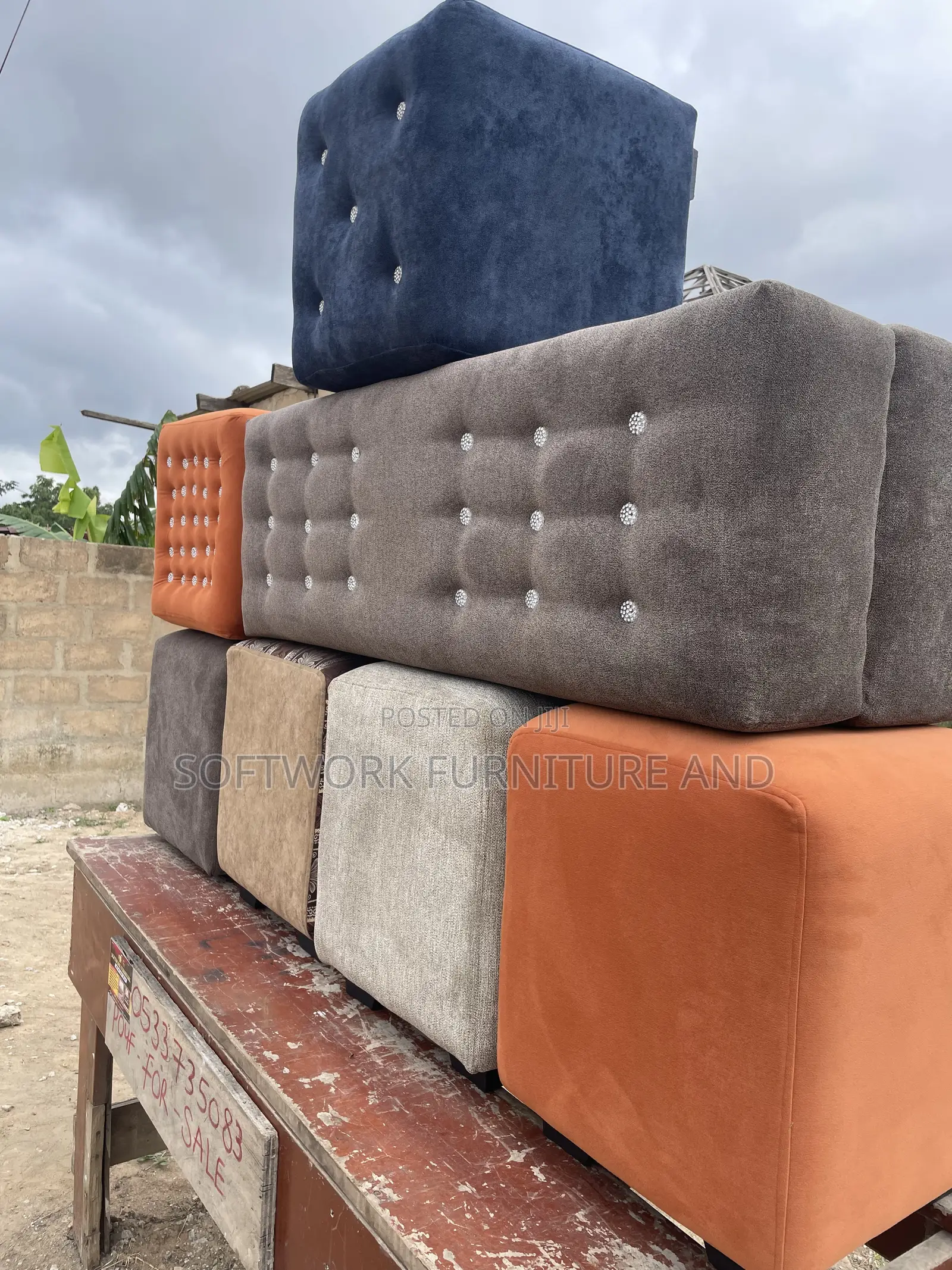 Premium Upholstered Poufs for Sale Tha