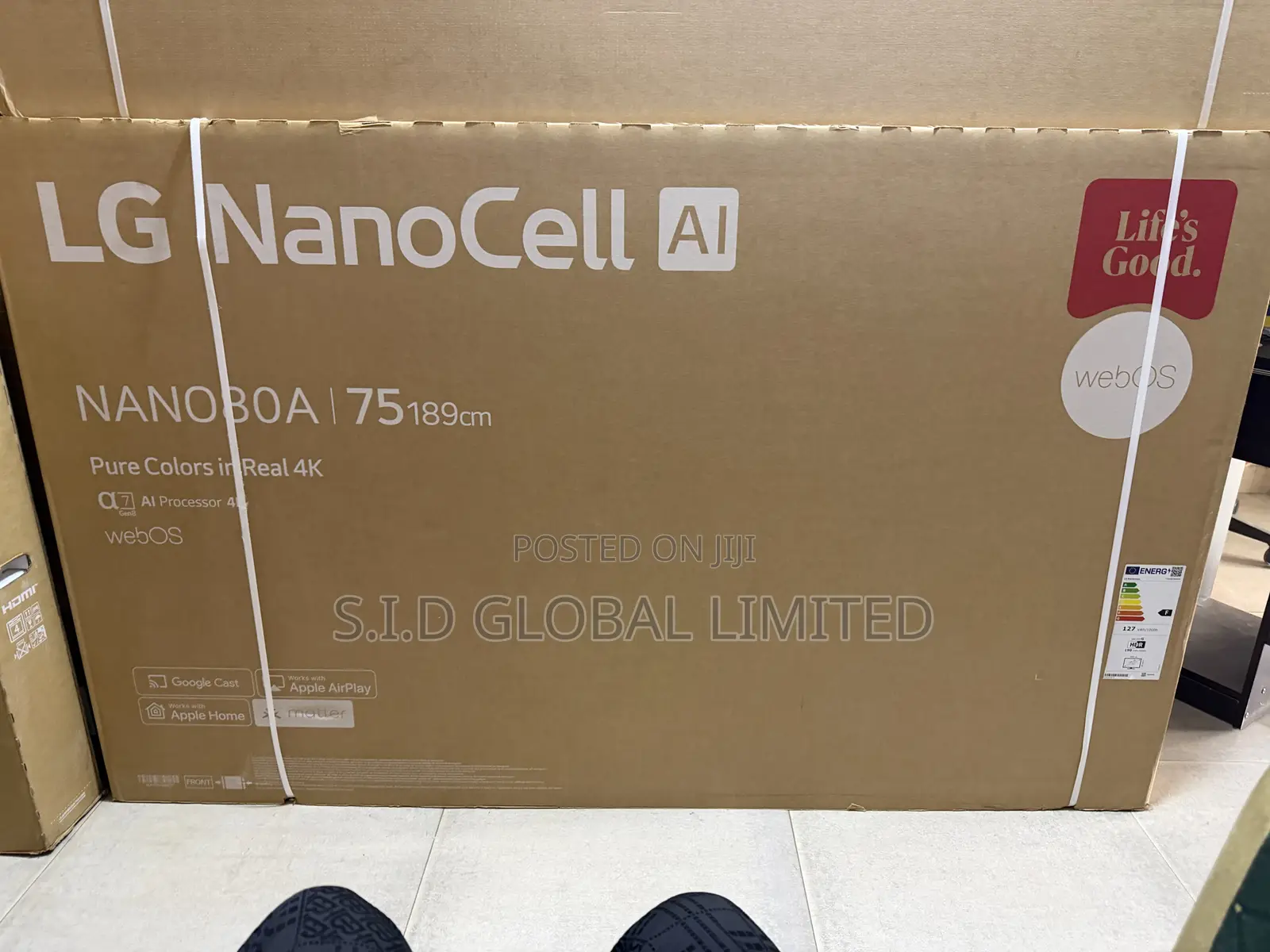 LG 75nano80a6a Nanocell Smart TV, 75”4k Resolution,