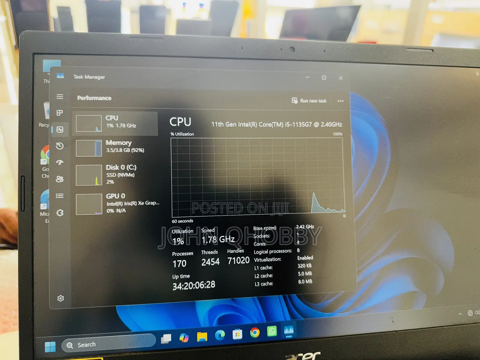 Laptop Acer Aspire 5 12GB Intel Core i5 SSD 256GB
