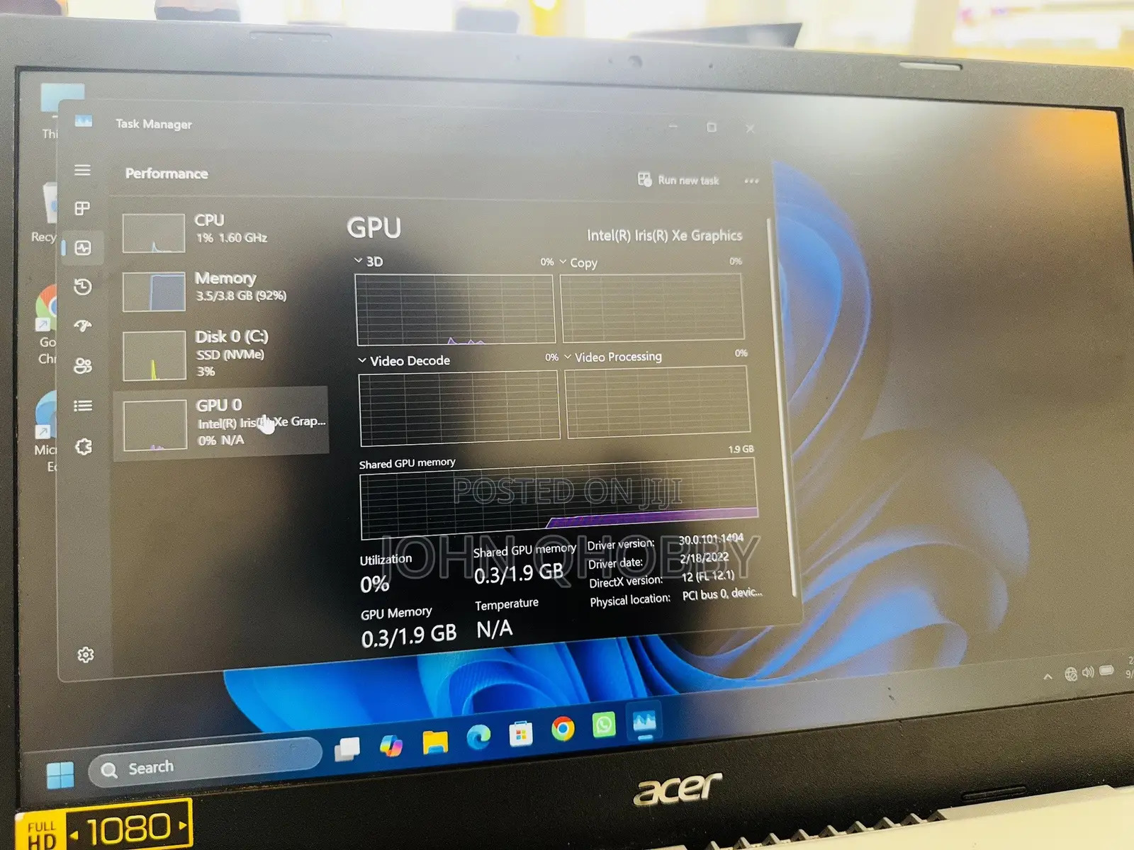 Laptop Acer Aspire 5 12GB Intel Core i5 SSD 256GB