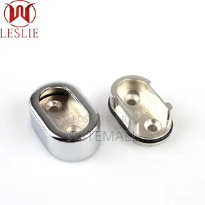 Oval Wardrobe Tube End Supports 2pcs