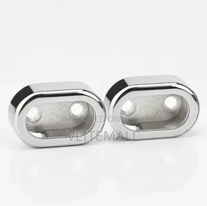 Oval Wardrobe Tube End Supports 2pcs
