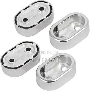 Oval Wardrobe Tube End Supports 2pcs
