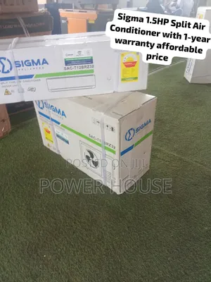 "Quality-Crafted Sigma 1.5HP Split AC for Fast, Efficient Cooling