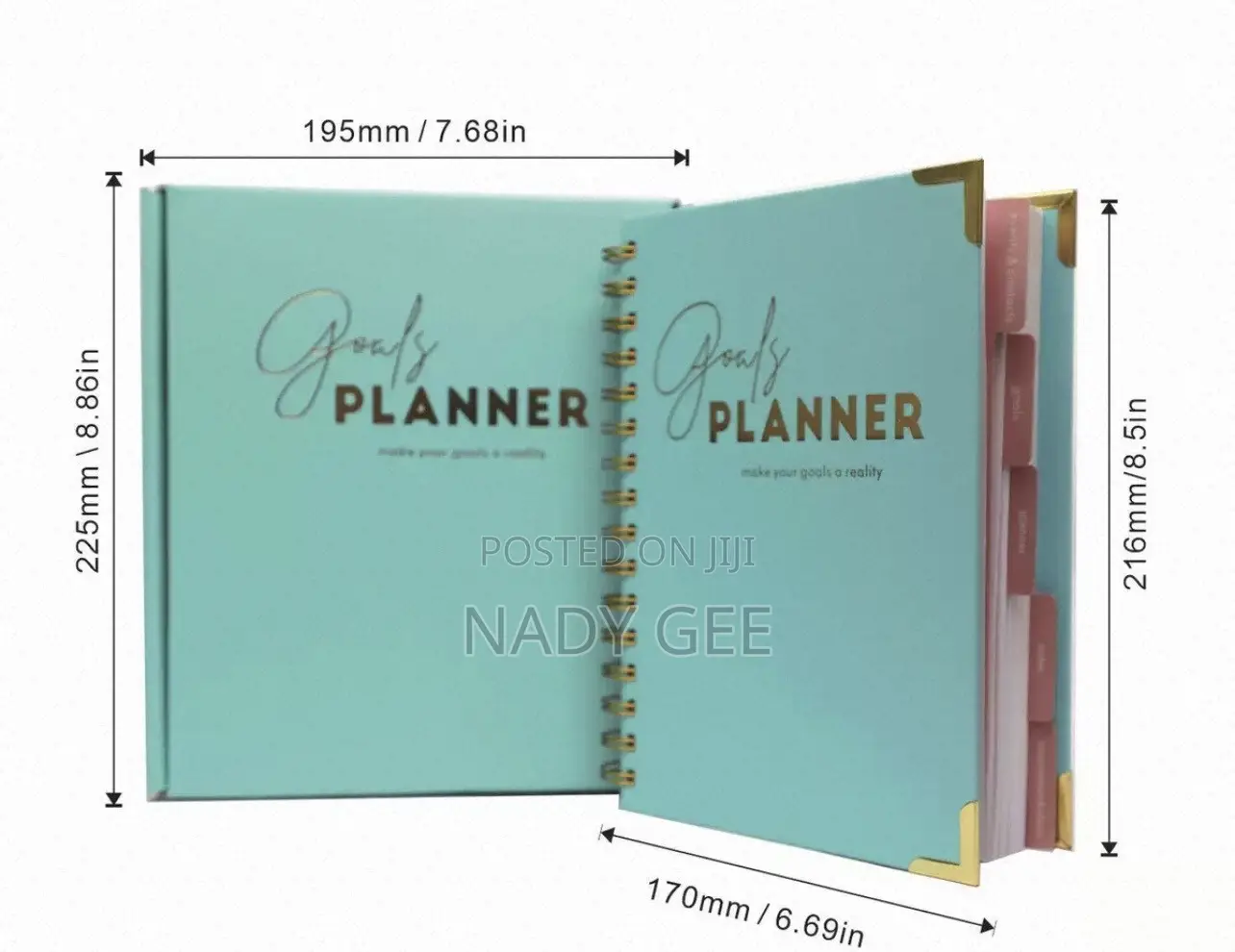 Undated A5 Gial Planner in Turquoise