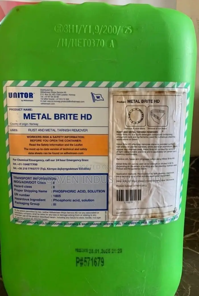 UNITOR METAL BRITE – Metal Cleaner & Brightener